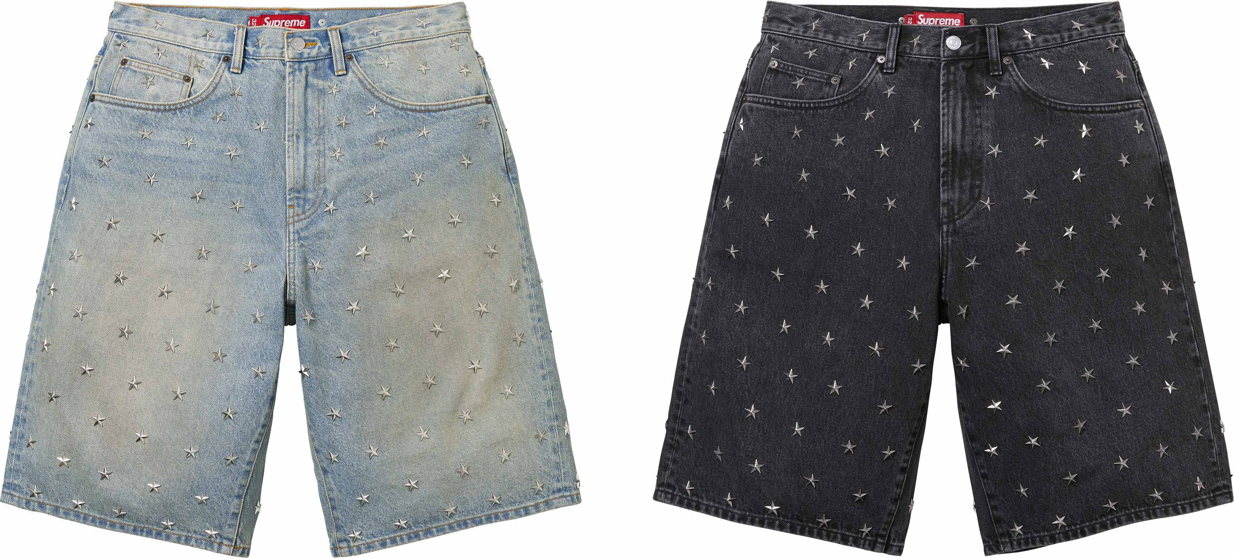 Supreme(シュプリーム) 2026SS Week16 Stars Studded Baggy Denim Short