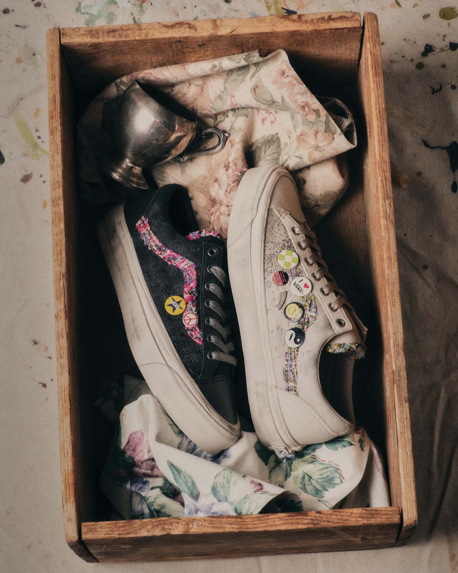 Vans PREMIUM Old Skool 36 Souvenir faded black (ヴァンズ プレミアム オールドスクール 36 スーベニア フェイデッドブラック)VN000E8VEMV