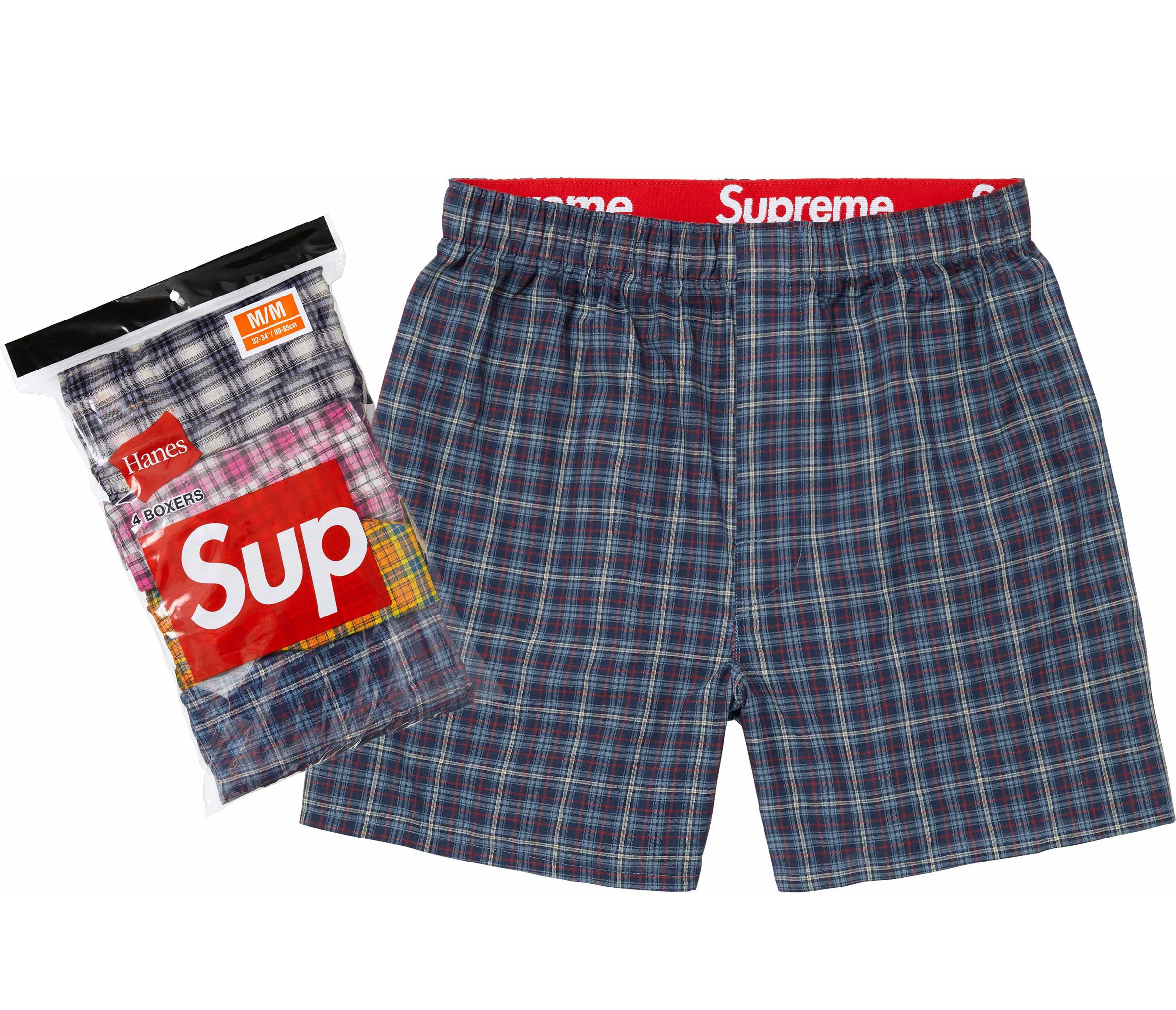 Supreme(シュプリーム) 2026FW Week1 Supreme®/Hanes® Plaid Boxers (4 Pack)