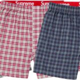 Supreme（シュプリーム） 2026FW Week1 Supreme®/Hanes® Plaid Boxers (4 Pack)