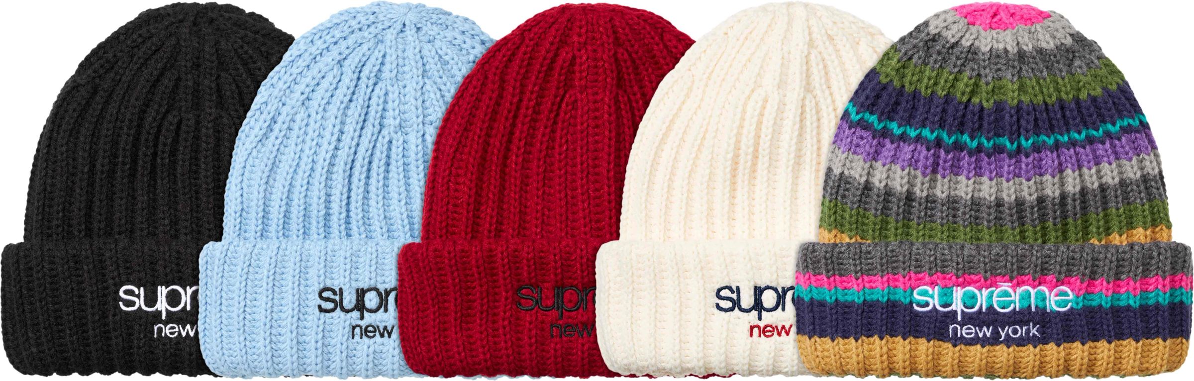 Supreme(シュプリーム) 2026FW Week3 Classic Logo Chunky Ribbed Beanie