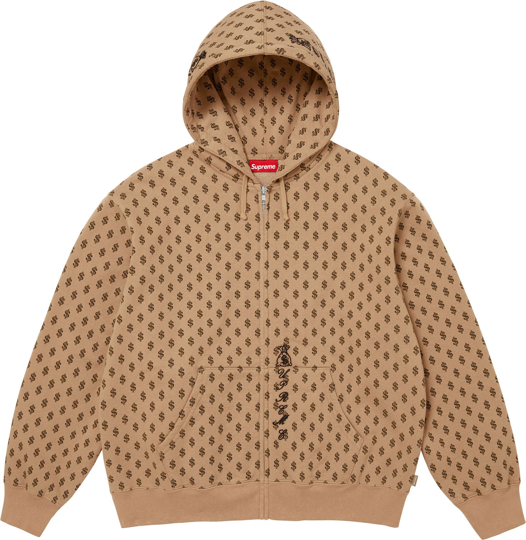 Supreme(シュプリーム) 2026FW Week3 God Over Money Zip Up Hooded Sweatshirt