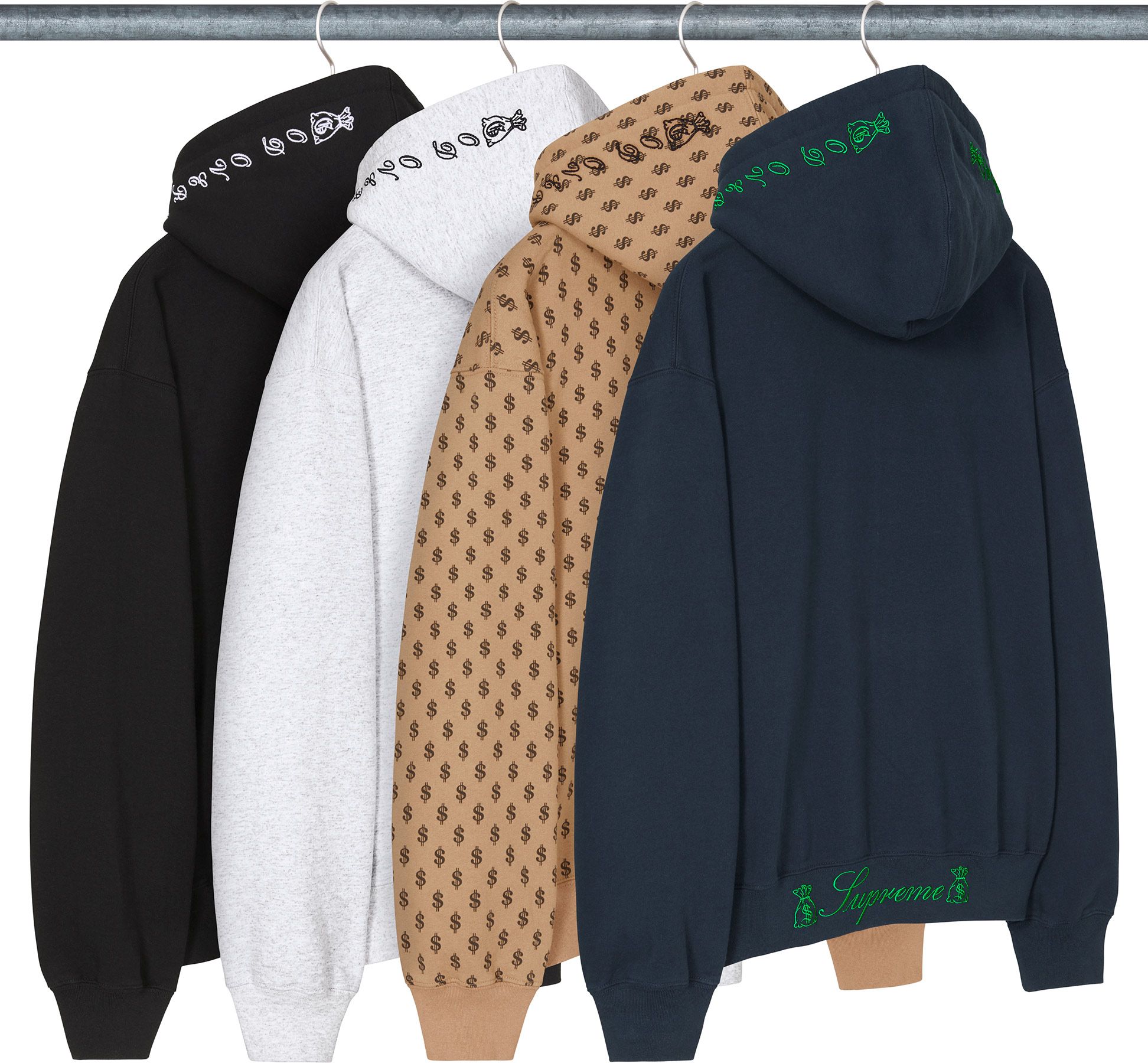 Supreme(シュプリーム) 2026FW Week3 God Over Money Zip Up Hooded Sweatshirt