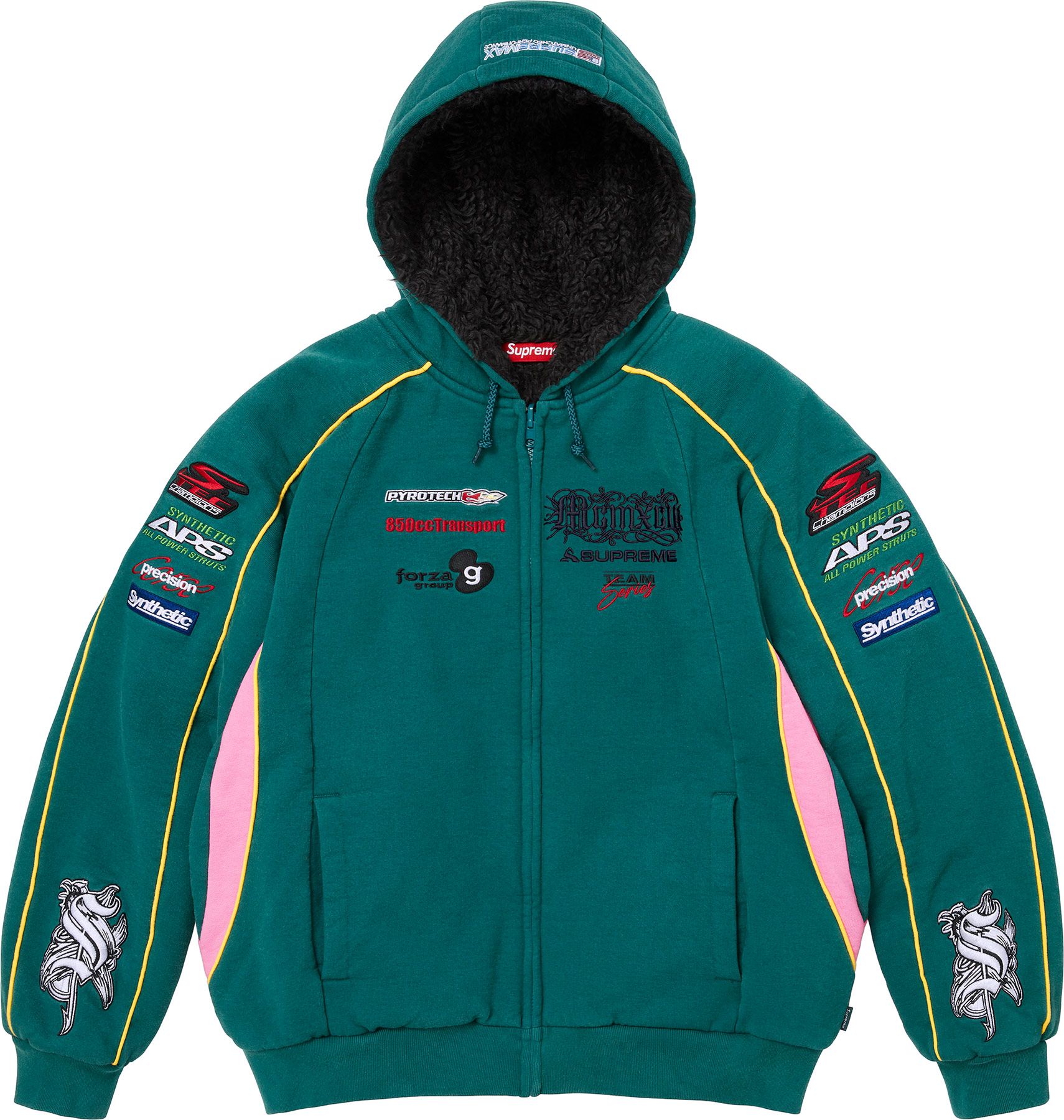 Supreme(シュプリーム) 2026FW Week3 Racing Lined Zip Up Hooded Sweatshirt