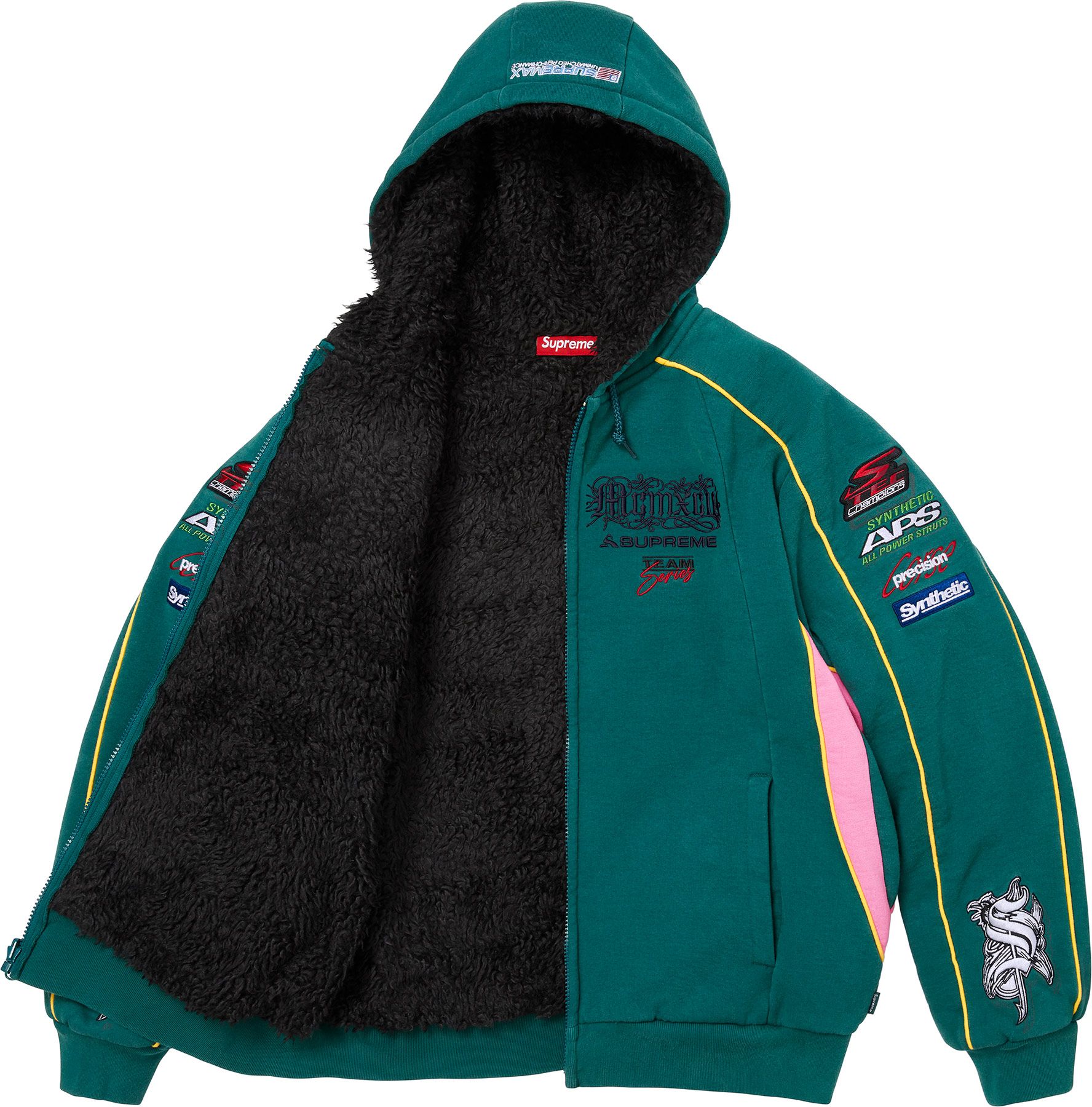 Supreme(シュプリーム) 2026FW Week3 Racing Lined Zip Up Hooded Sweatshirt