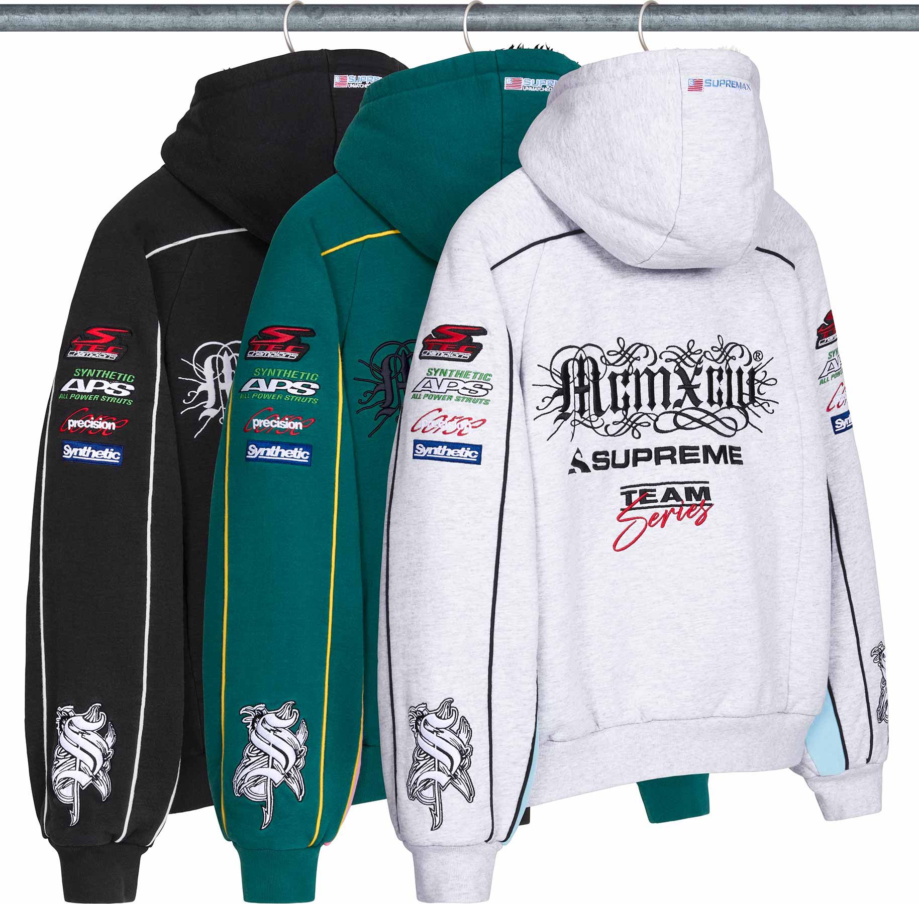 Supreme(シュプリーム) 2026FW Week3 Racing Lined Zip Up Hooded Sweatshirt