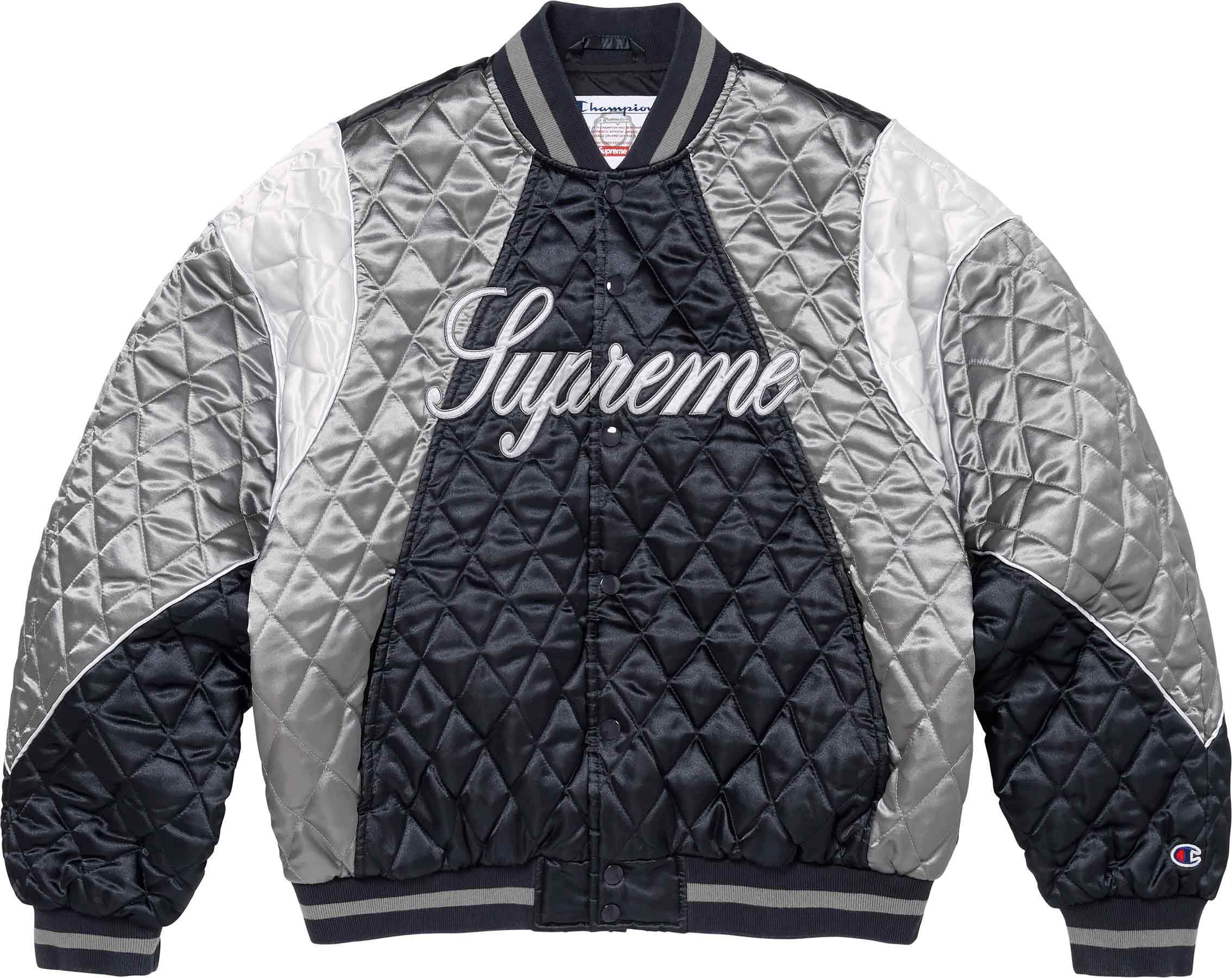 Supreme(シュプリーム) 2026FW Week3 Supreme®/Champion® Quilted Satin Varsity Jacket
