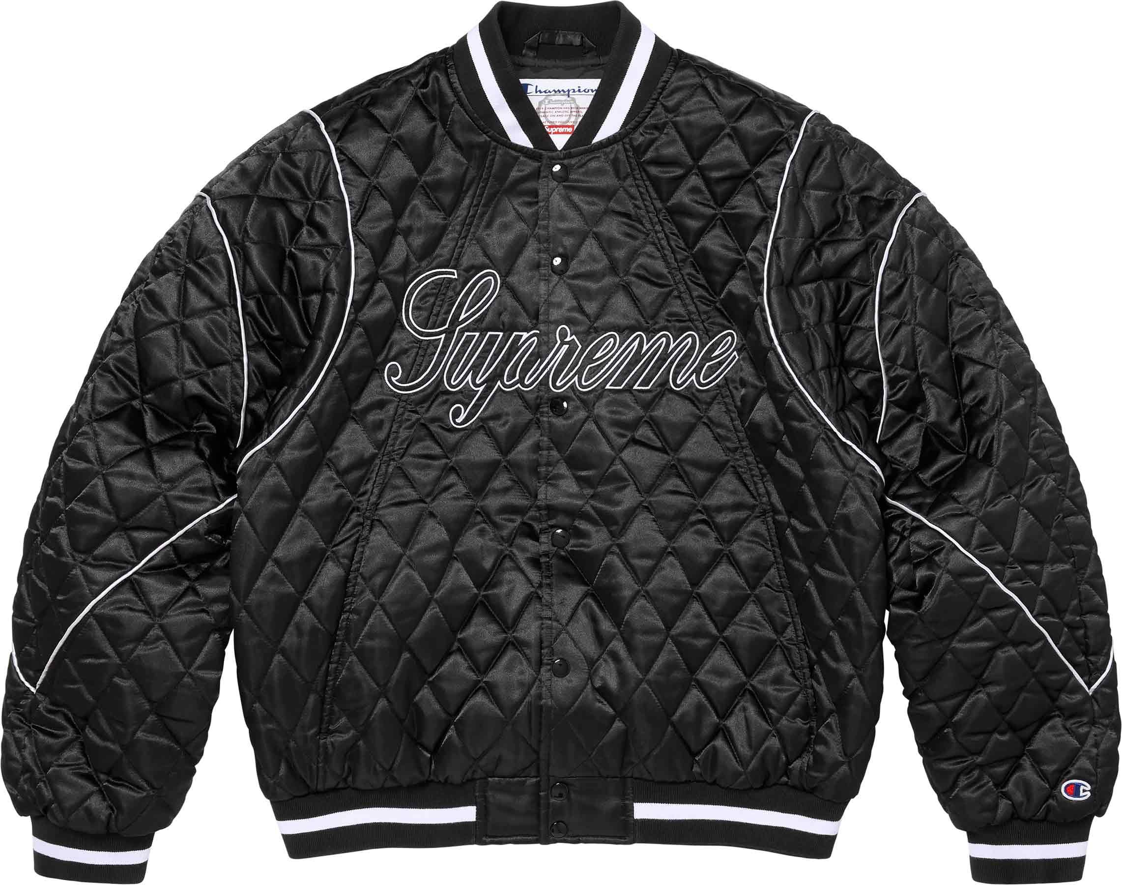 Supreme(シュプリーム) 2026FW Week3 Supreme®/Champion® Quilted Satin Varsity Jacket