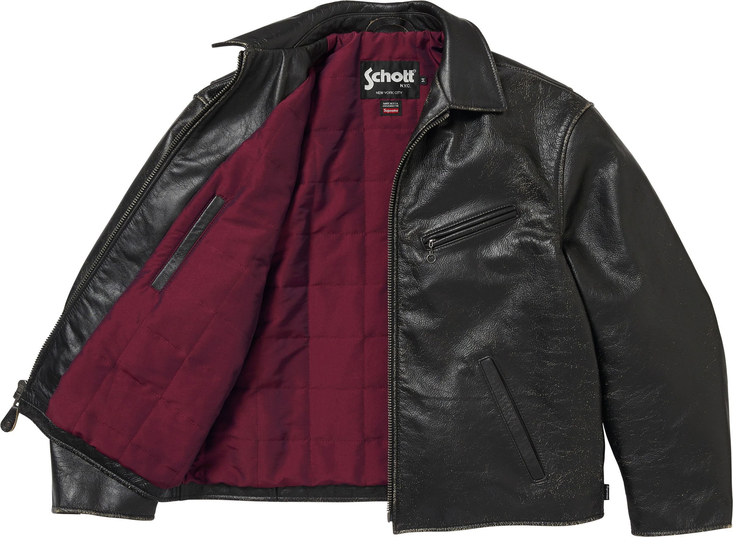 Supreme(シュプリーム) 2026FW Week3 Supreme®/Schott® Distressed Leather Jacket
