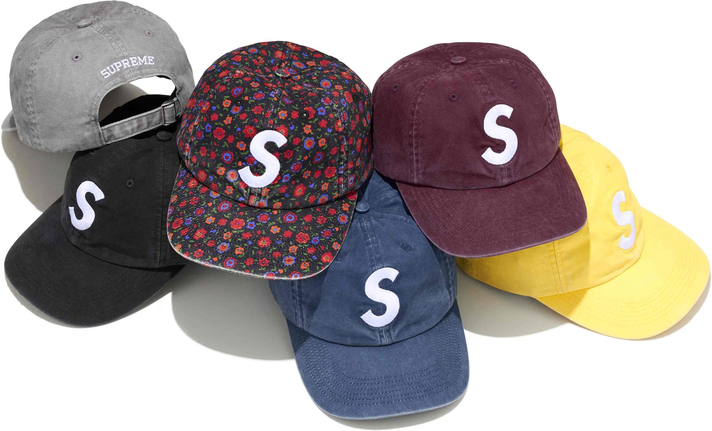 Supreme(シュプリーム) 2026FW Week3 Washed Canvas S Logo 6-Panel