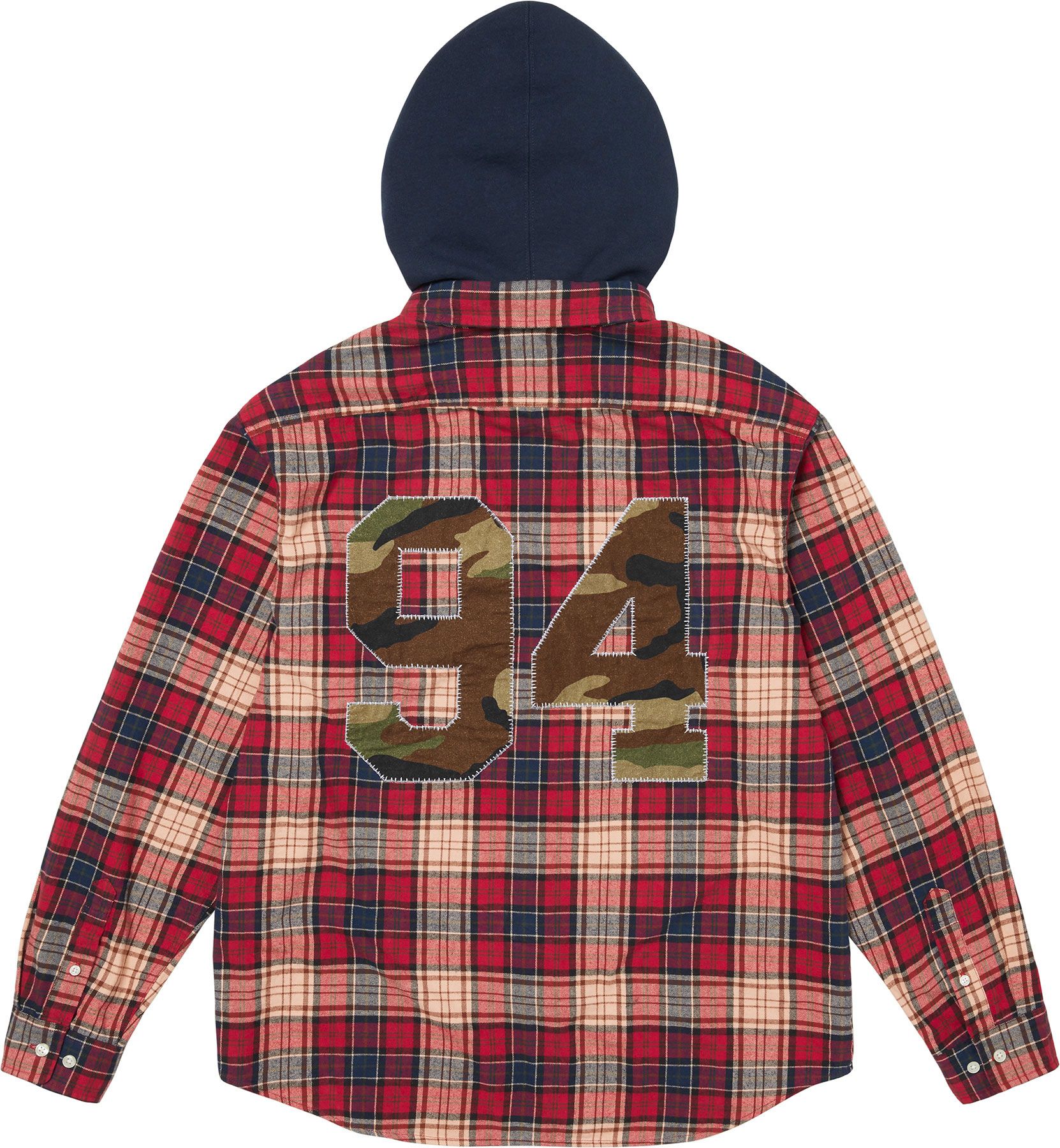 Supreme(シュプリーム) 2026FW Week1 Appliqué Hooded Flannel Shirt