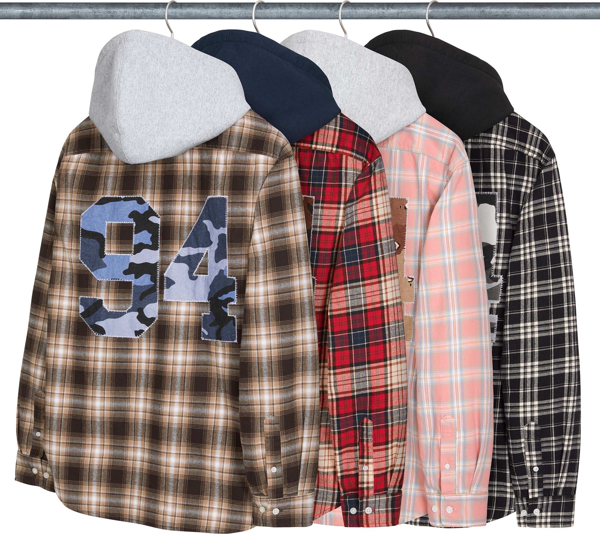 Supreme(シュプリーム) 2026FW Week1 Appliqué Hooded Flannel Shirt