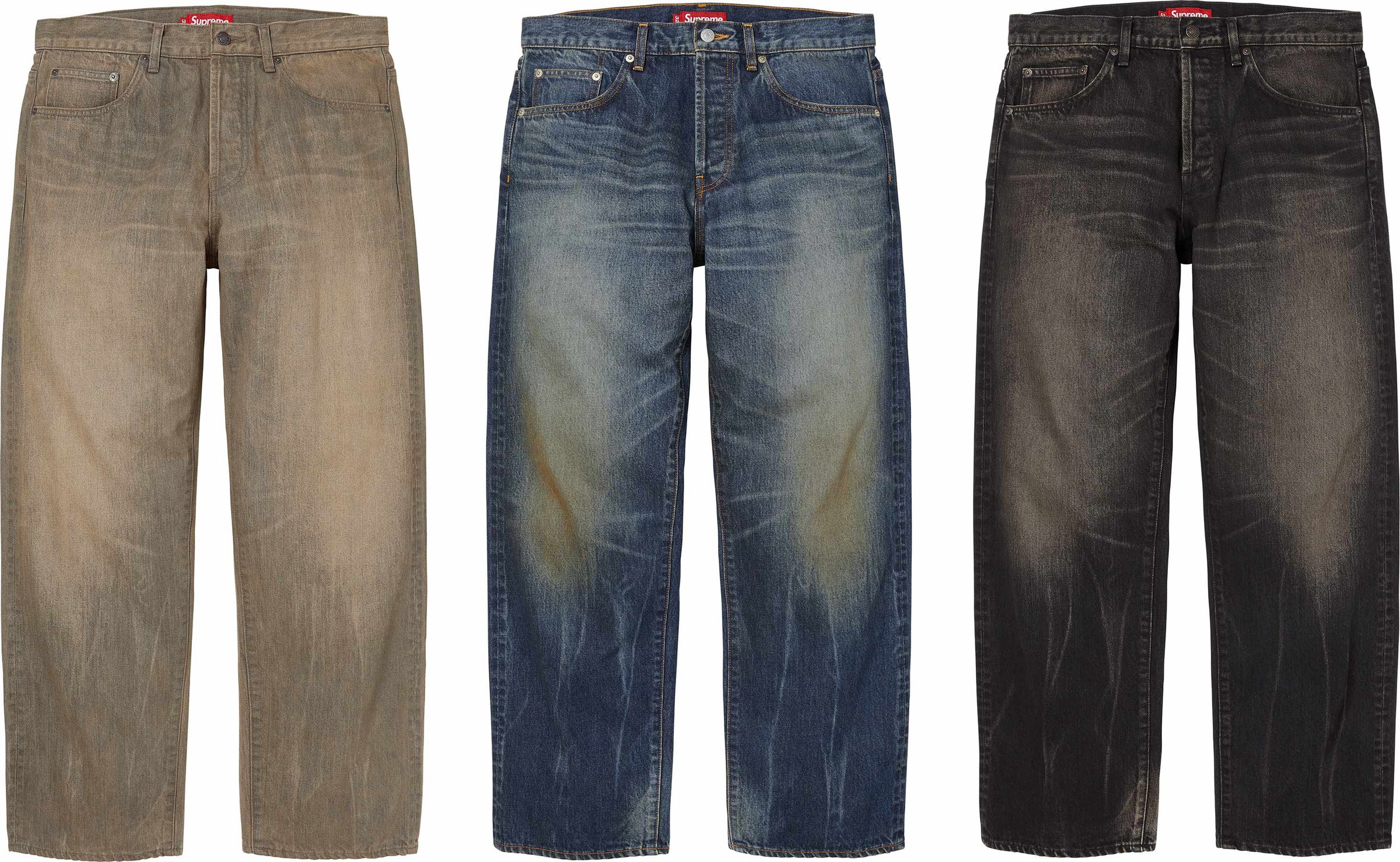 Supreme(シュプリーム) 2026FW Week1 Distressed Loose Fit Selvedge Jean
