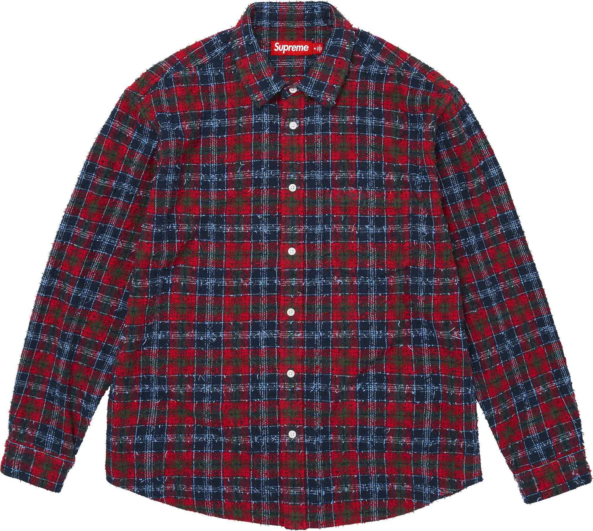 Supreme(シュプリーム) 2026FW Week1 Frayed Textured Plaid Shirt