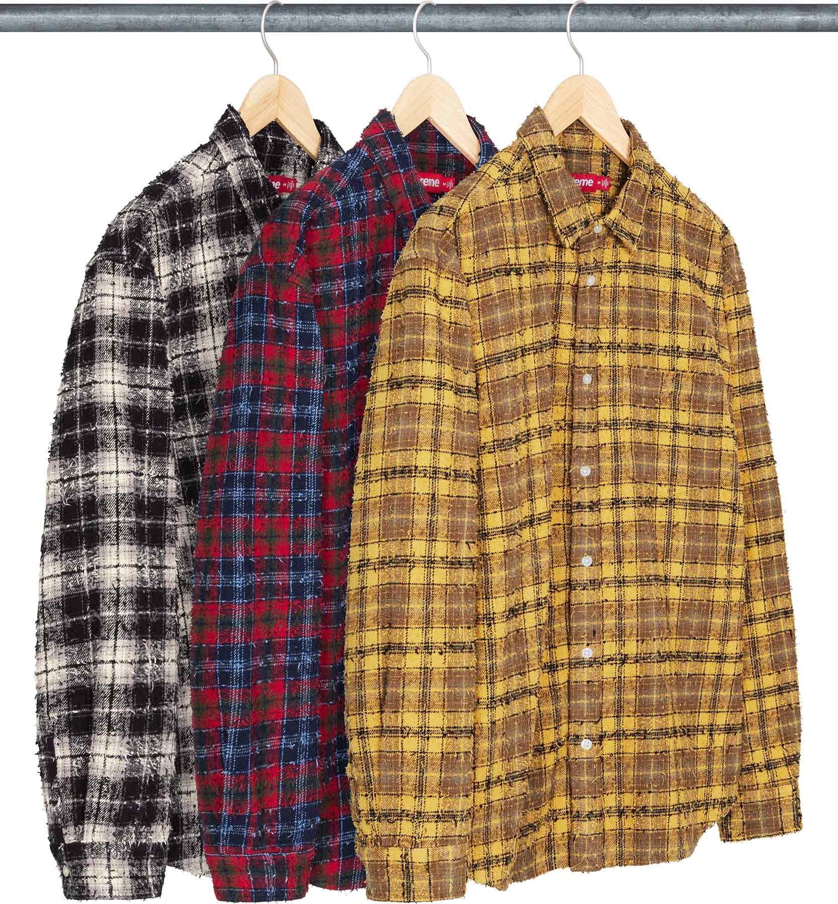 Supreme(シュプリーム) 2026FW Week1 Frayed Textured Plaid Shirt