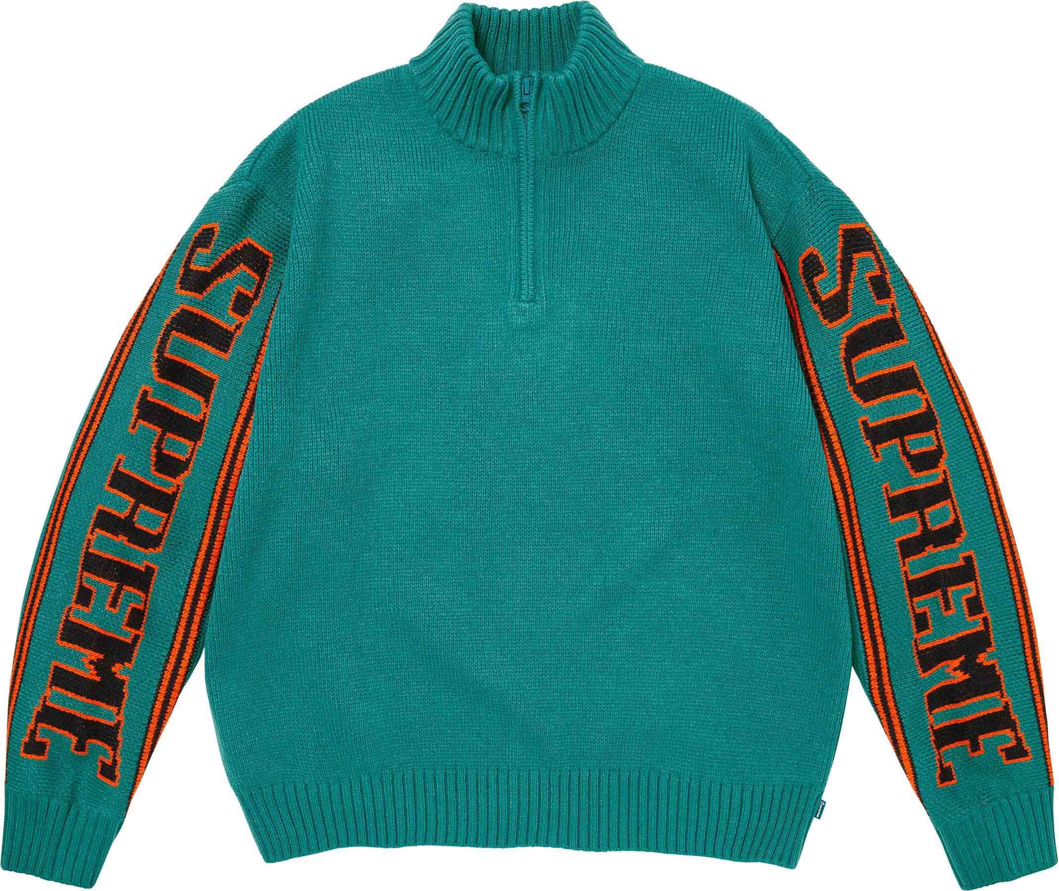 Supreme(シュプリーム) 2026FW Week1 Jacquard Sleeve Half Zip Sweater