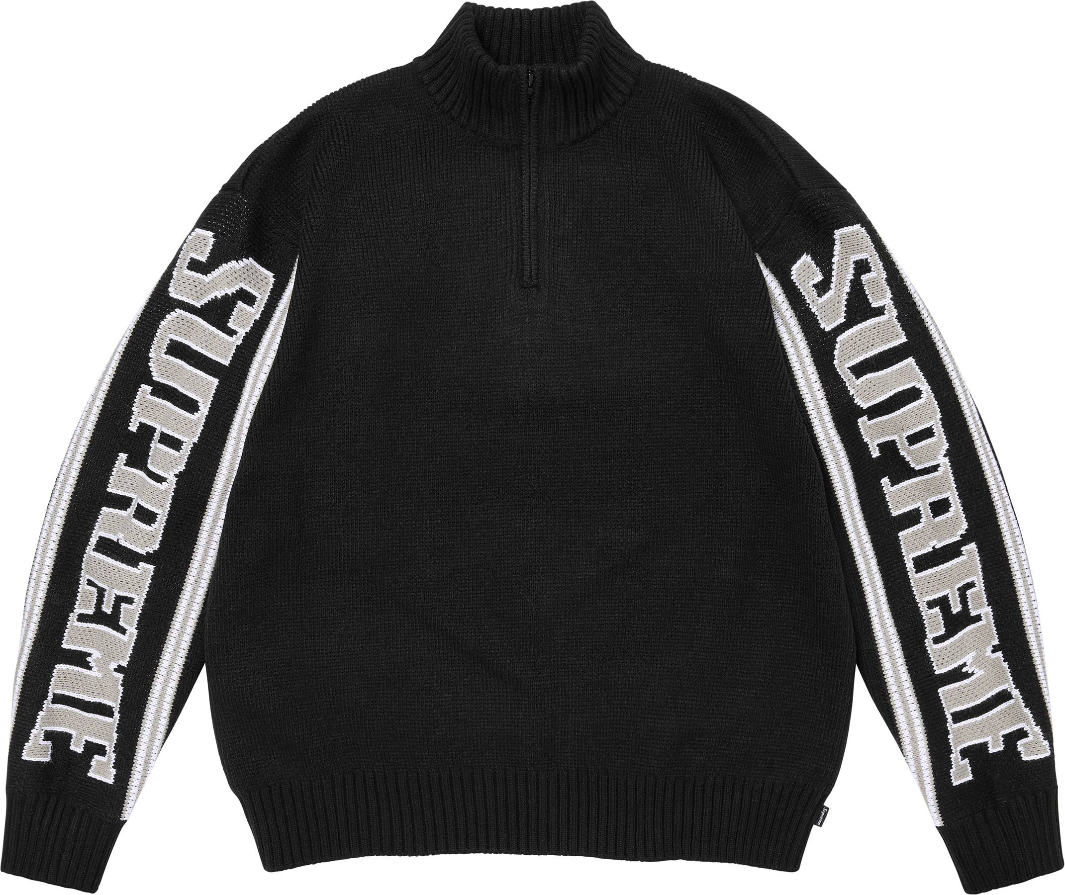 Supreme(シュプリーム) 2026FW Week1 Jacquard Sleeve Half Zip Sweater