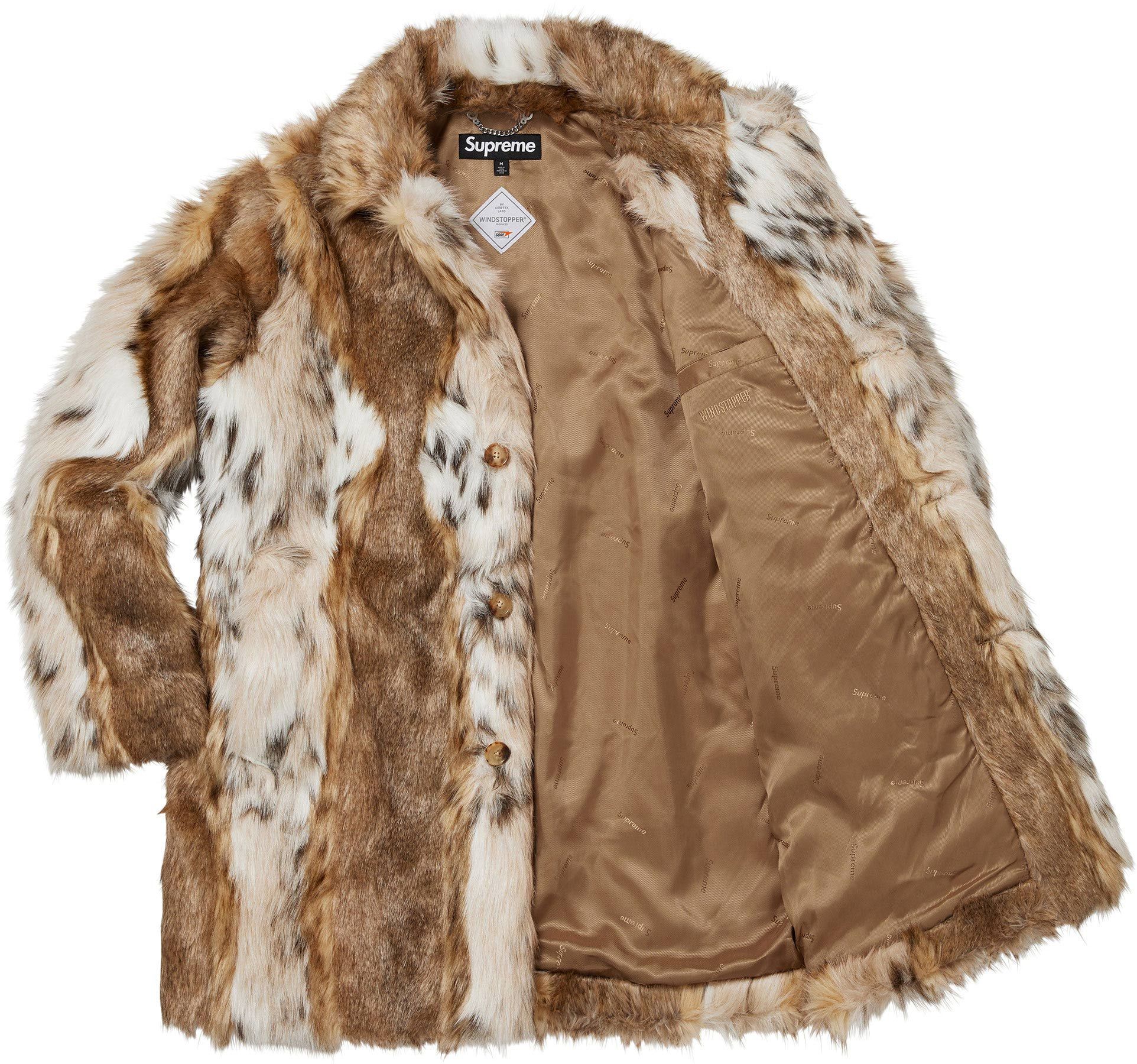 Supreme(シュプリーム) 2026FW Week1 Lynx Faux Fur WINDSTOPPER® Overcoat