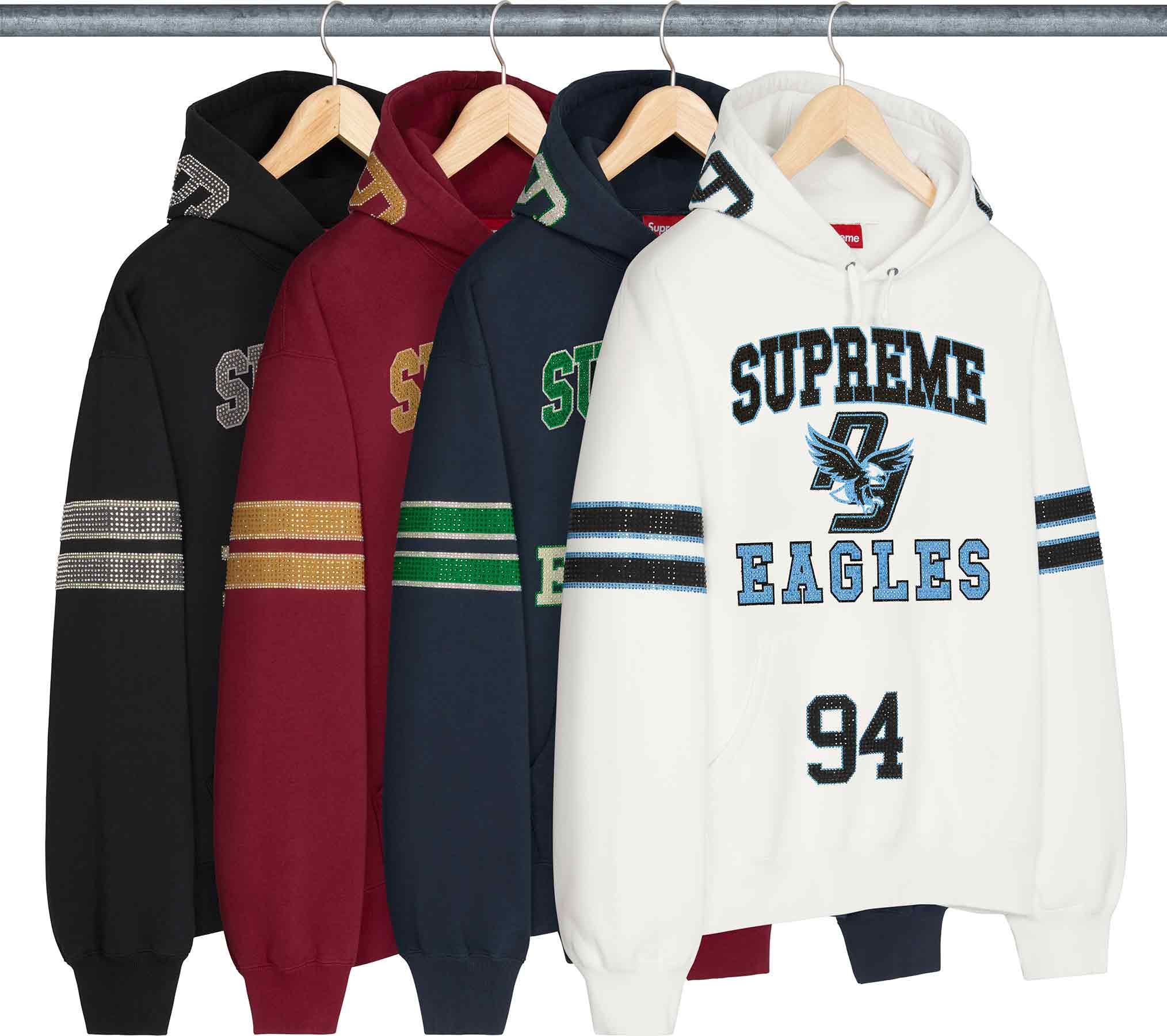 Supreme(シュプリーム) 2026FW Week1 Rhinestone Eagle Hooded Sweatshirt