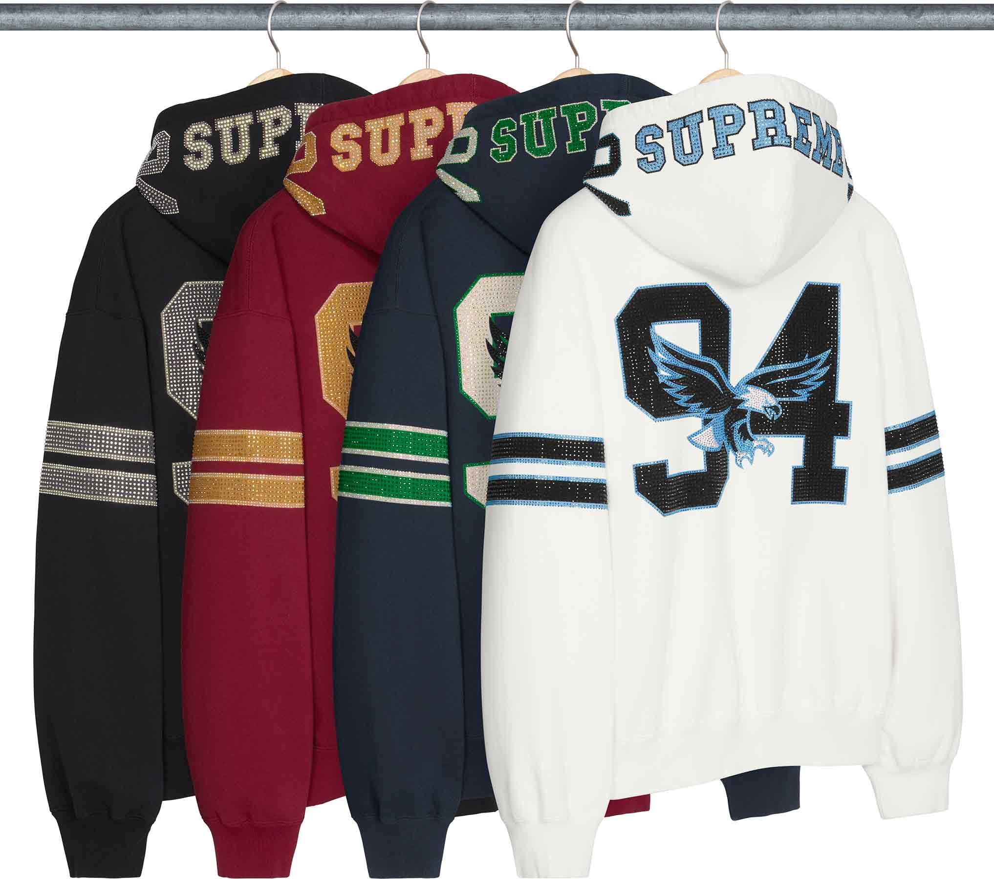 Supreme(シュプリーム) 2026FW Week1 Rhinestone Eagle Hooded Sweatshirt