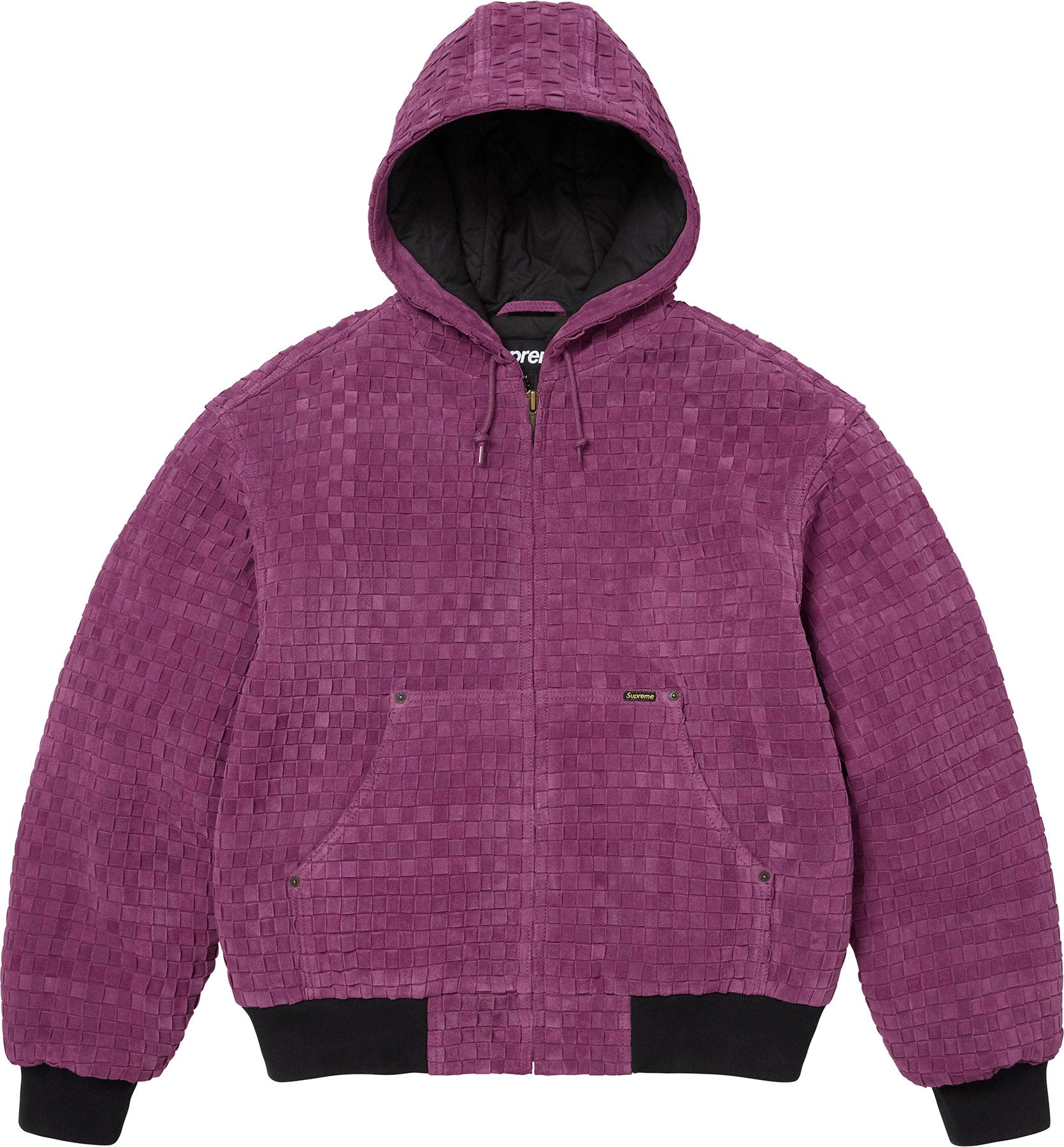 Supreme(シュプリーム) 2026FW Week1 Woven Suede Hooded Work Jacket