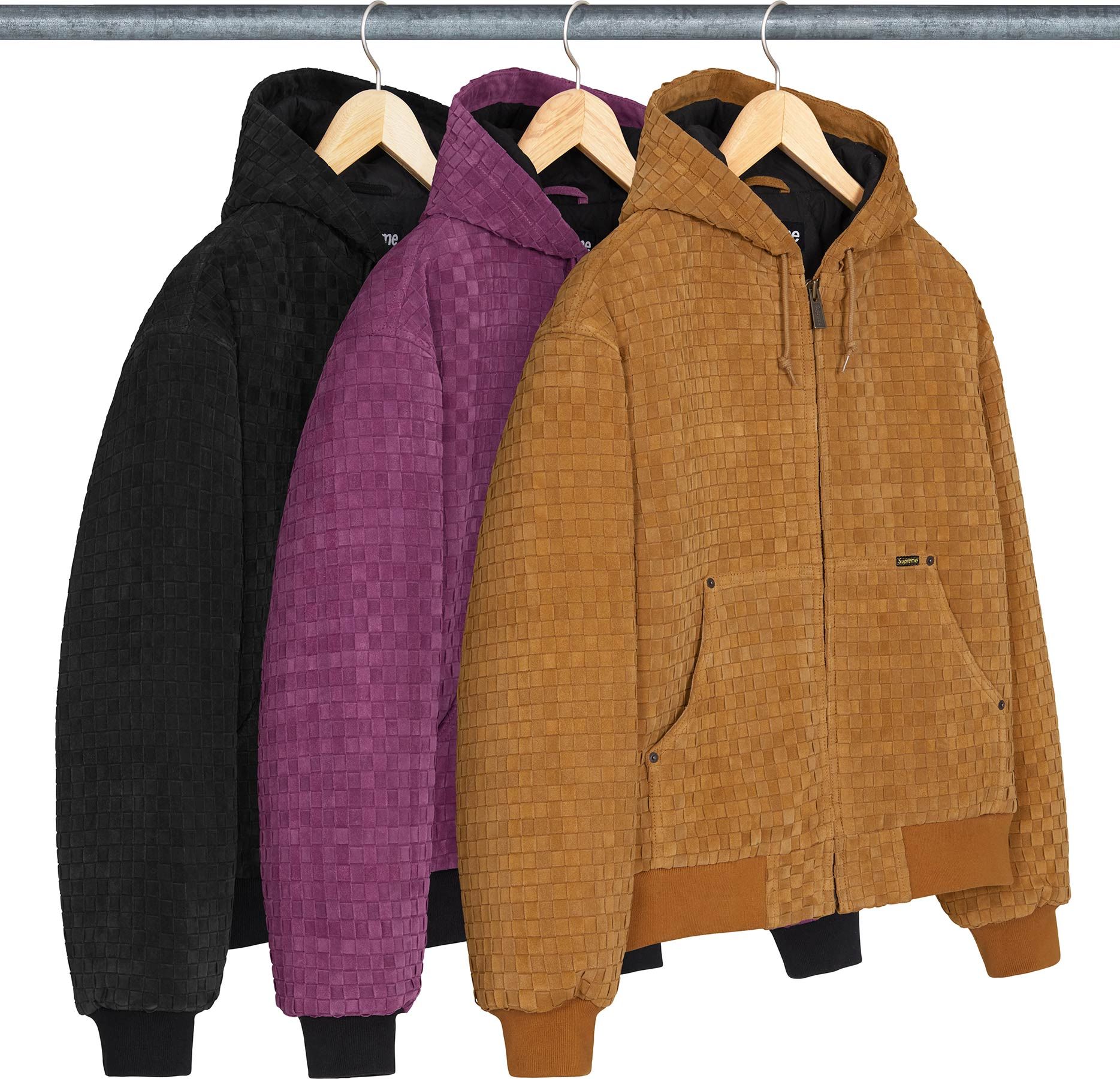 Supreme(シュプリーム) 2026FW Week1 Woven Suede Hooded Work Jacket
