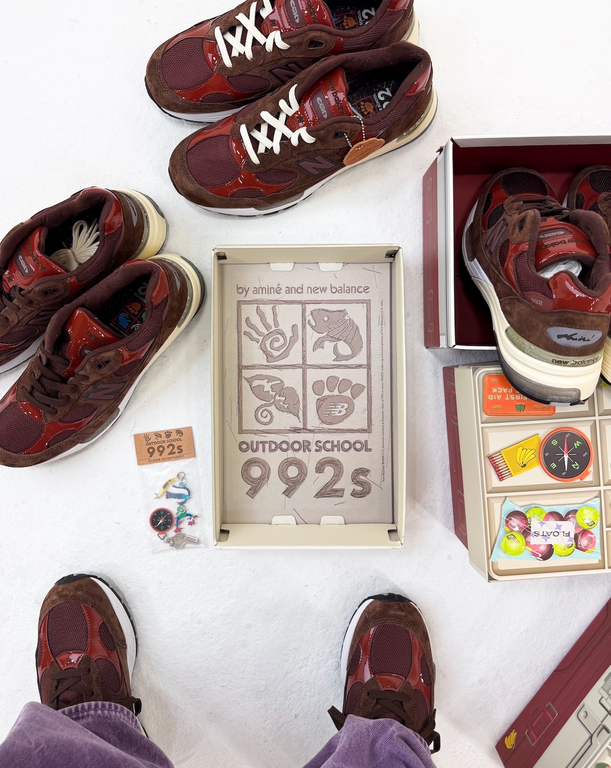 Amine x New Balance Made in USA 992 "Outdoor School"(アミーネ × ニューバランス メイドインUSA 992 アウトドアスクール)U992NE