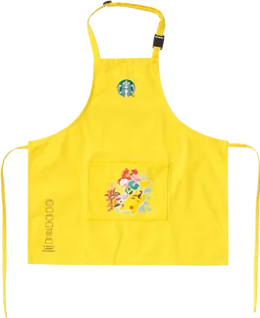 スタバ × ポケモン キッズエプロン ピカチュウ