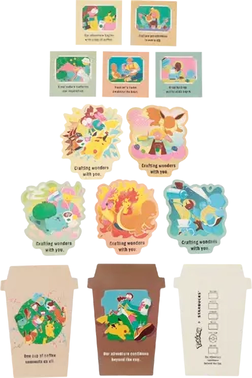 スタバ × ポケモン アートステッカーセット