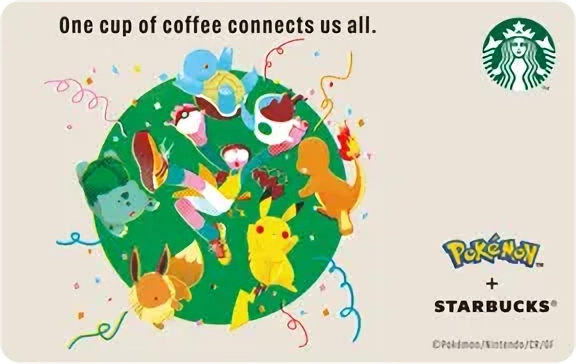 スタバ × ポケモン スターバックス カード Pokémon