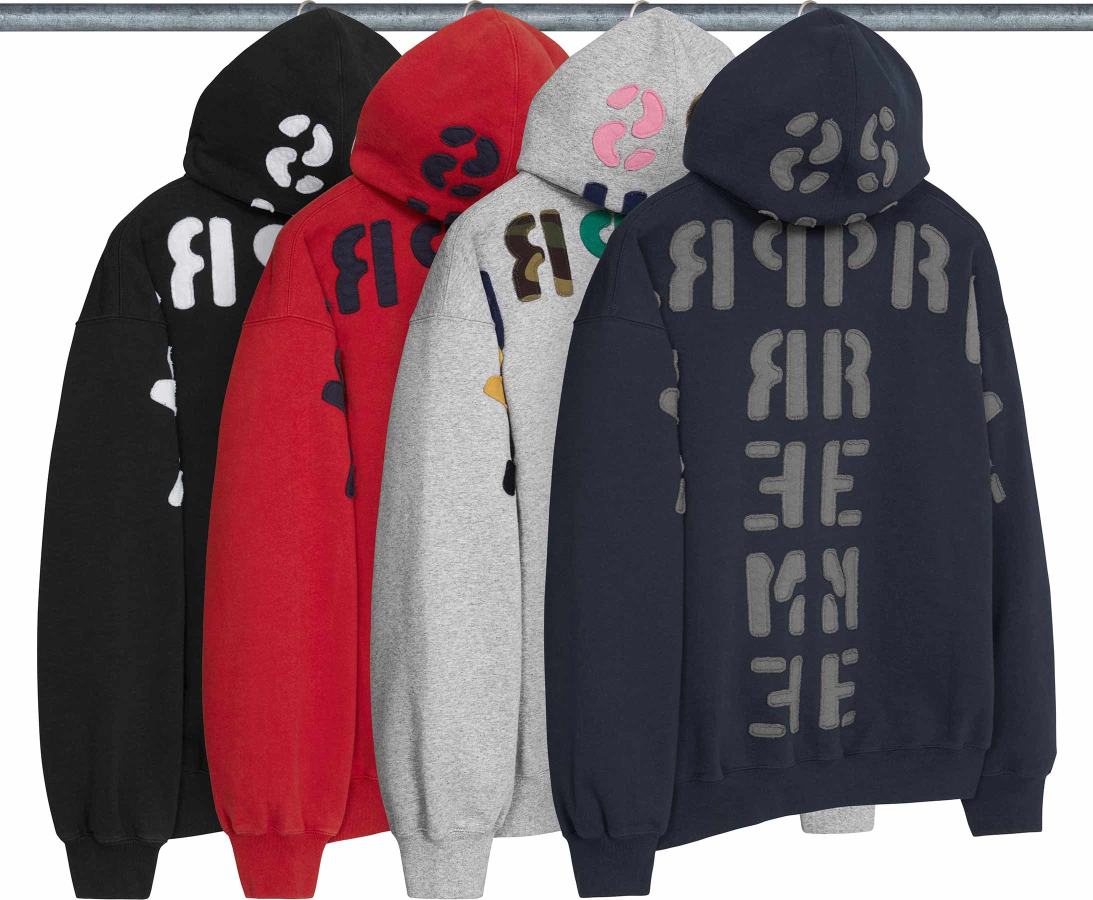 Supreme(シュプリーム) 2026FW Week7 Mirrored Appliqué Hooded Sweatshirt