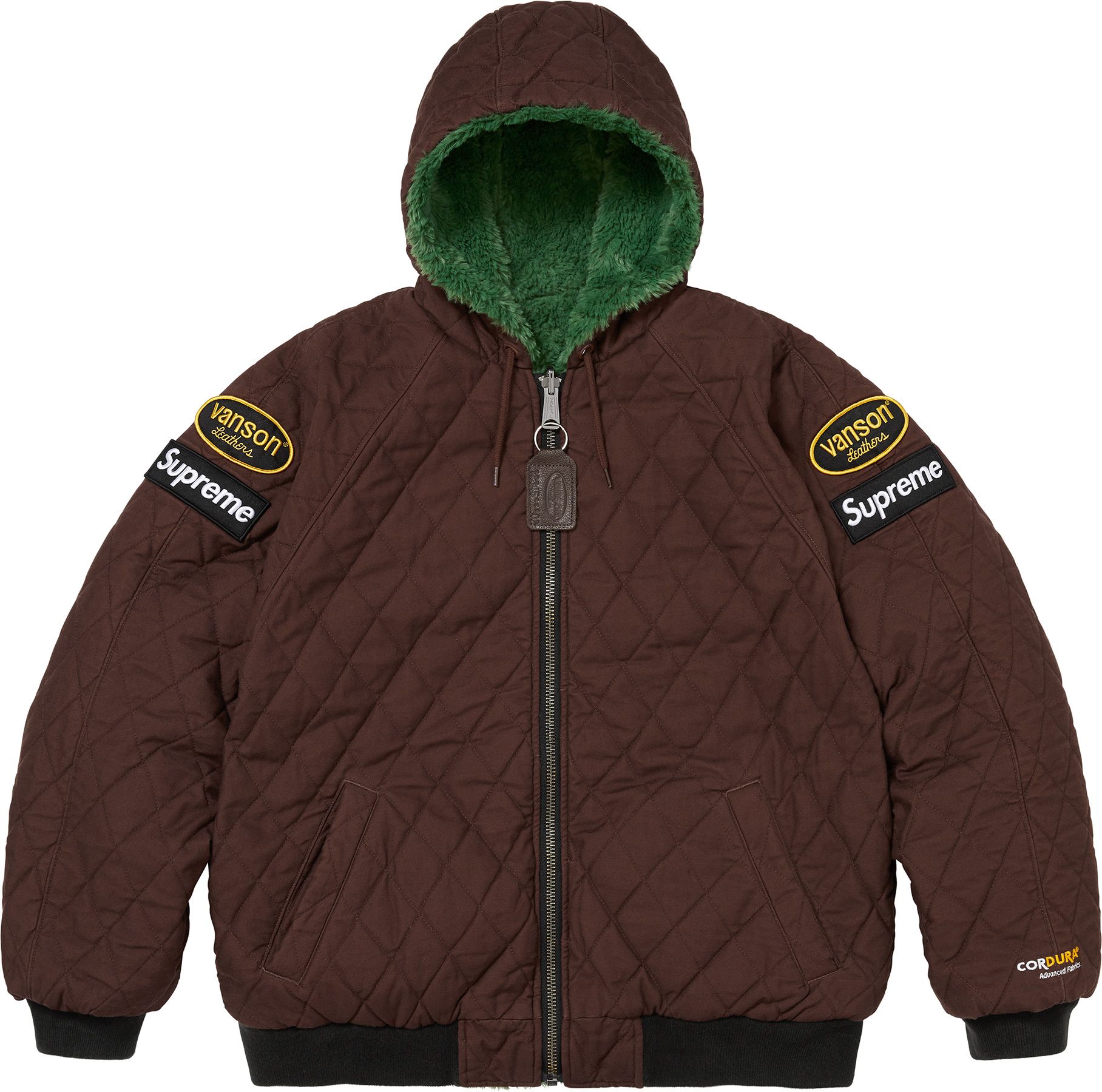 Supreme(シュプリーム) 2026FW Week7 Supreme®/Vanson Leathers® Reversible Quilted Hooded Jacket