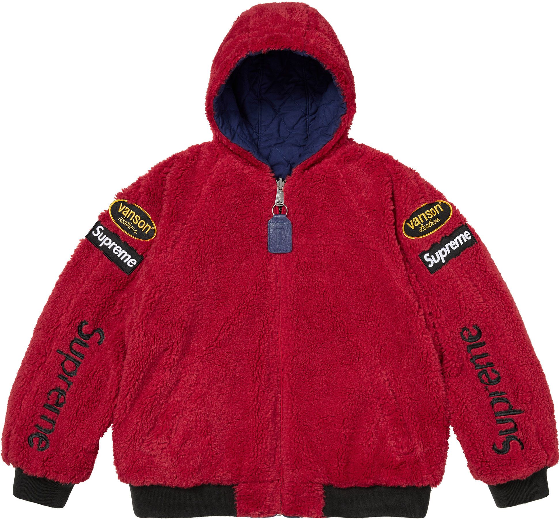 Supreme(シュプリーム) 2026FW Week7 Supreme®/Vanson Leathers® Reversible Quilted Hooded Jacket