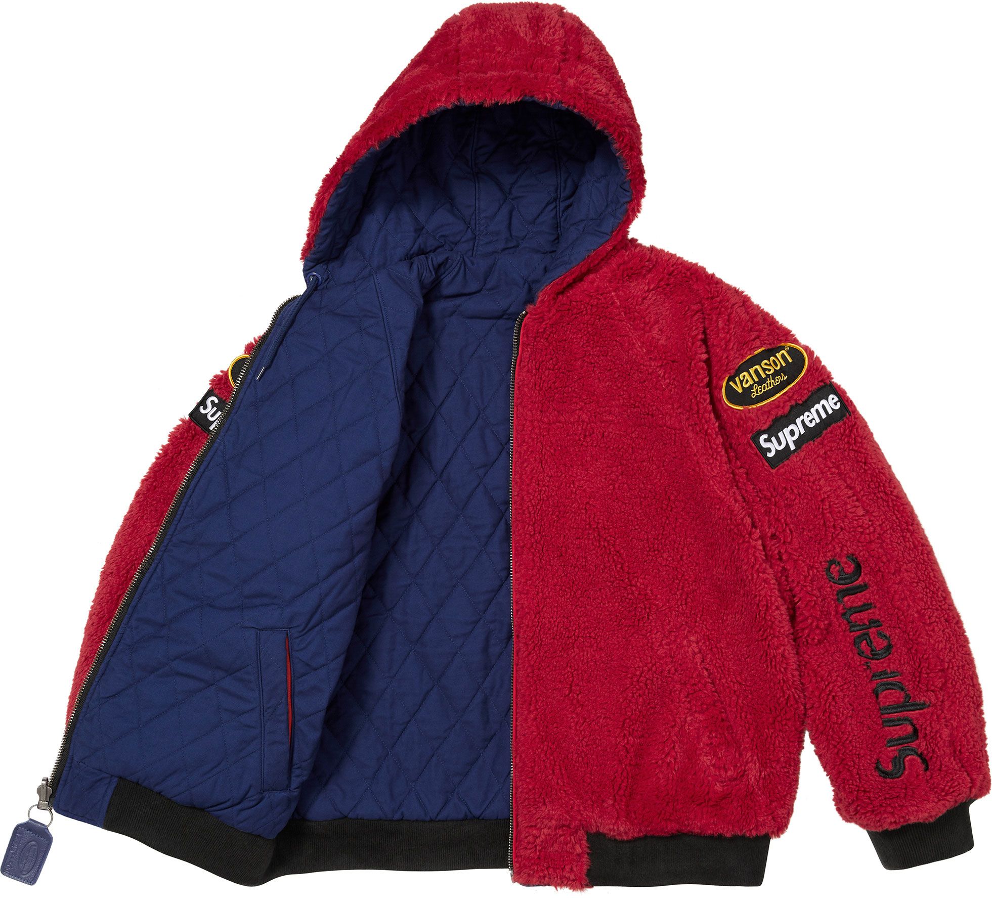 Supreme(シュプリーム) 2026FW Week7 Supreme®/Vanson Leathers® Reversible Quilted Hooded Jacket