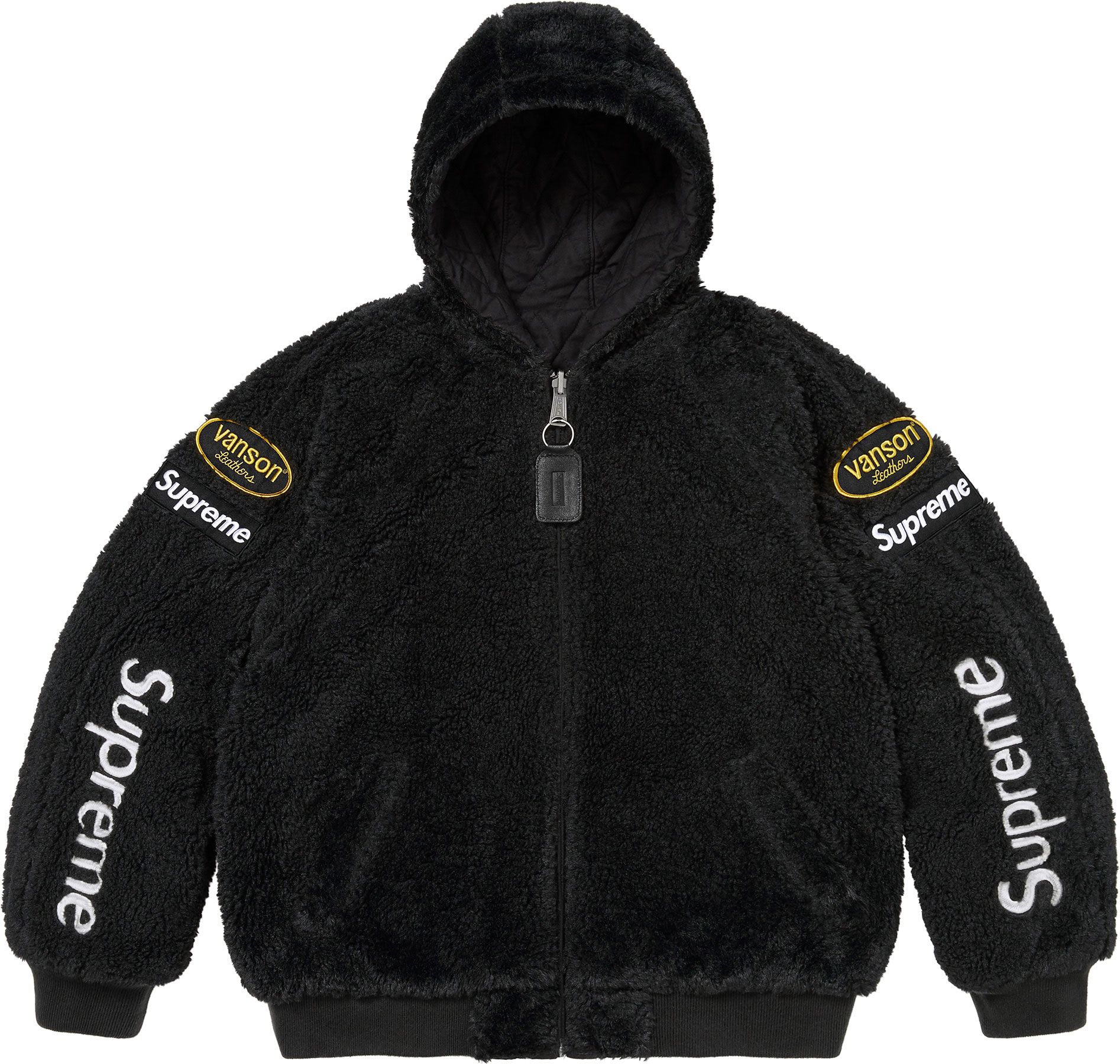 Supreme(シュプリーム) 2026FW Week7 Supreme®/Vanson Leathers® Reversible Quilted Hooded Jacket