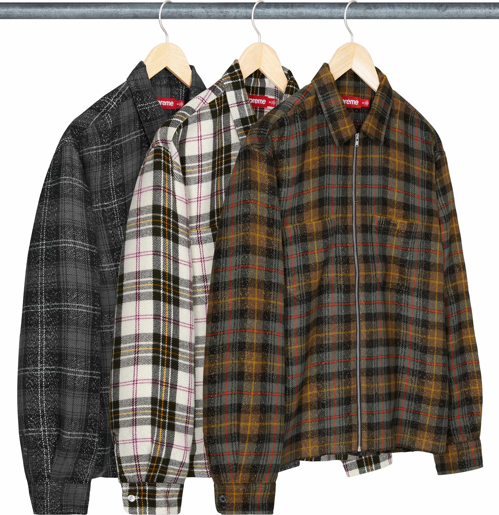 Supreme（シュプリーム） 2026FW Week10 Metallic Flannel Zip Up Shirt