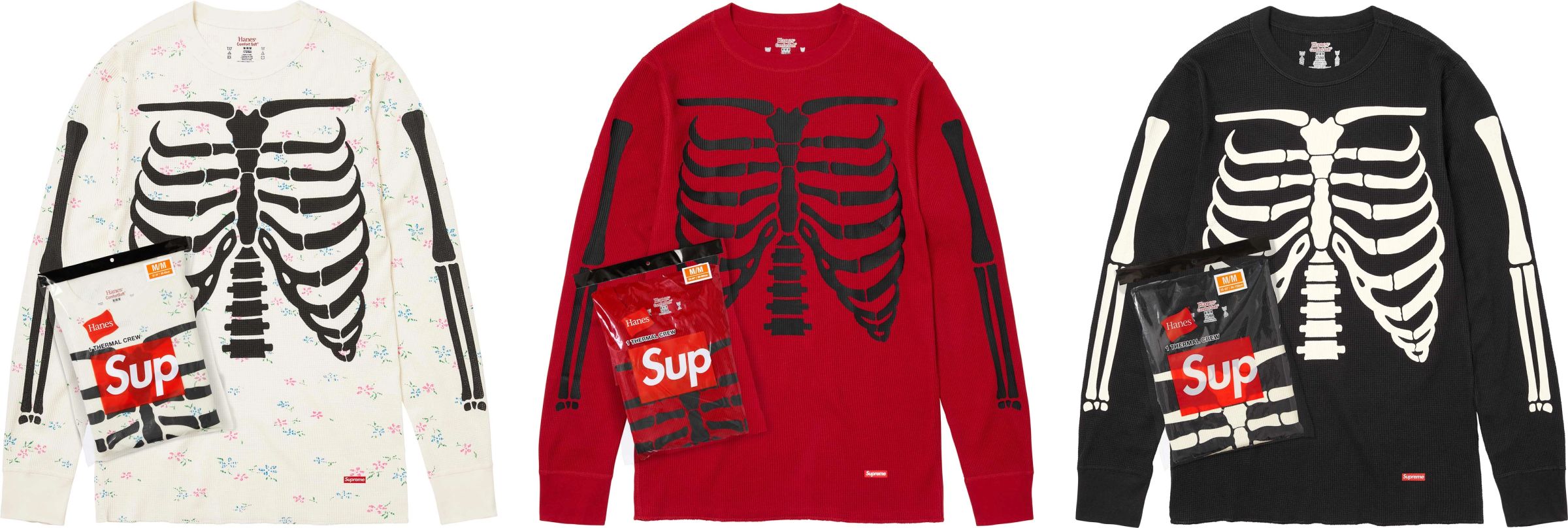 Supreme（シュプリーム） 2026FW Week10 Supreme®/Hanes® Bones Thermal Crew (1 Pack)