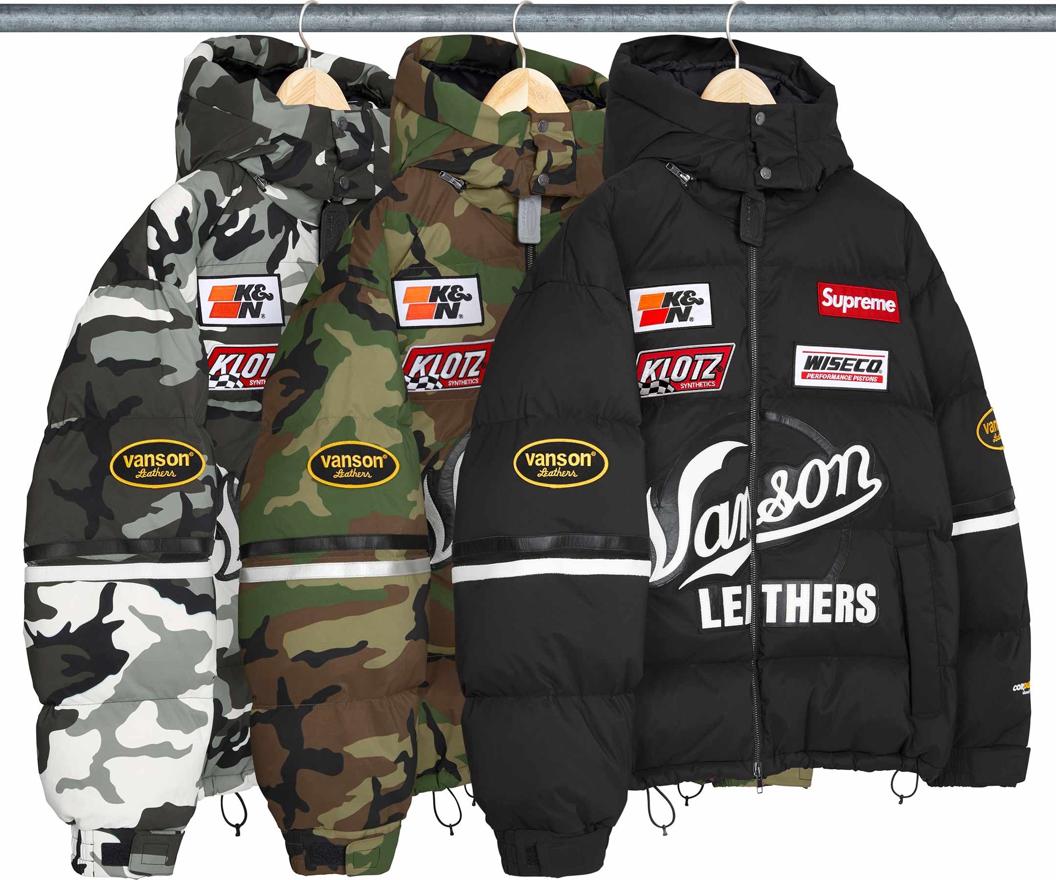 Supreme（シュプリーム） 2026FW Week11 Supreme®/Vanson Leathers® Cordura® Down Jacket
