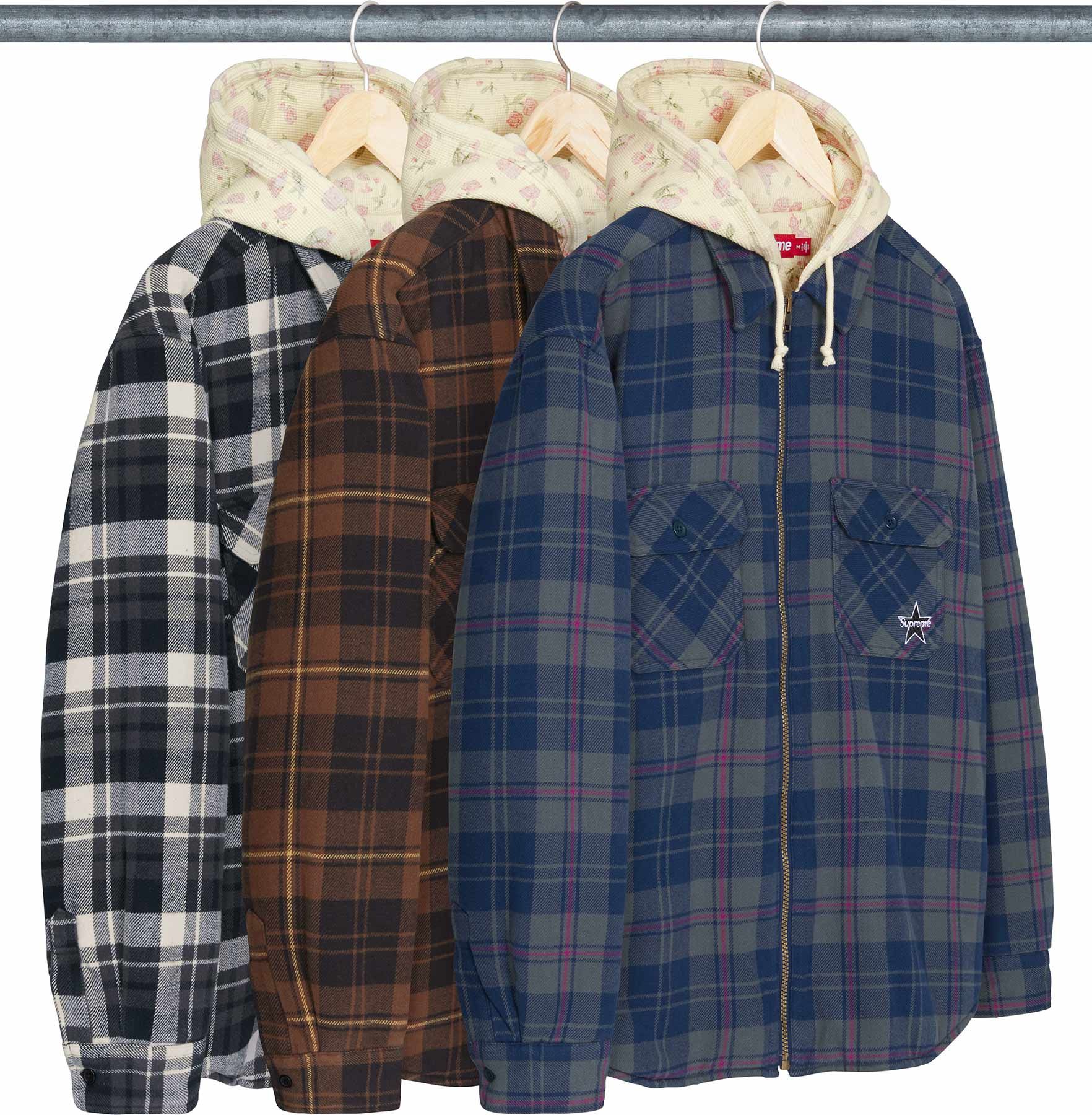 Supreme（シュプリーム） 2026FW Week11 Thermal Lined Hooded Flannel Zip Up Shirt