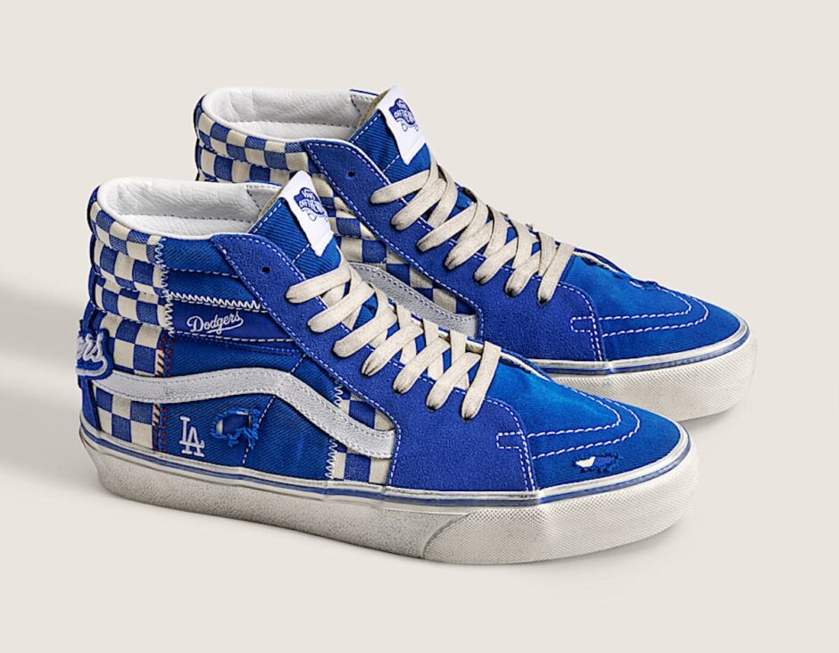 Vans × Los Angeles Dodgers Sk8-Hi（ヴァンズ × ロサンゼルス・ドジャース スケートハイ）VN0014YQ45K